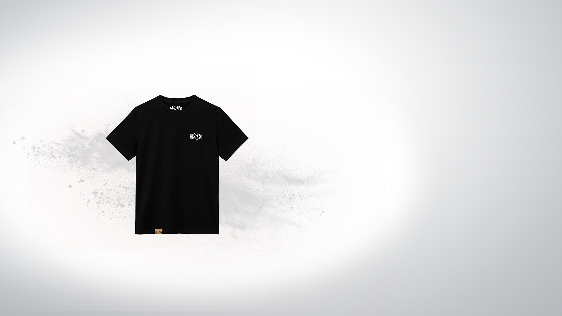 T‑Shirt, Schwarz, Kurzärmelig, Logoávon, Kleiner Aufnäher