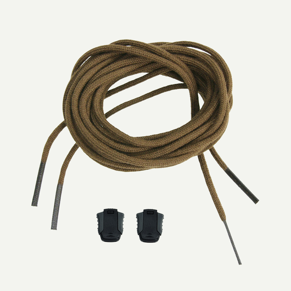 Schnürsenkel, Lederoptik, Braun, Schuhzubehör, Klippsystem