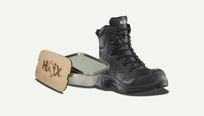 For a limited time only: Free lunch box with selected safety shoes.